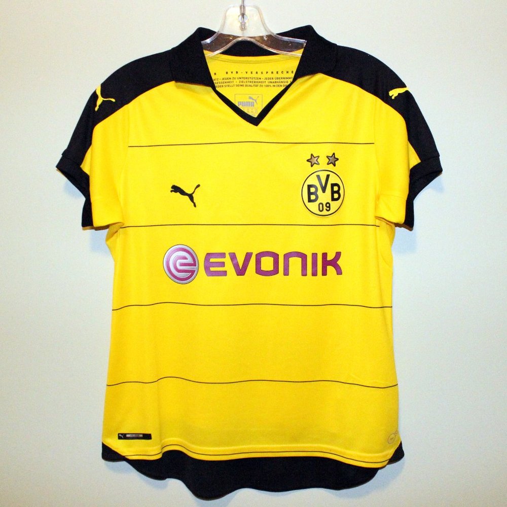 3/$88❤️new original Borussia Dortmund women's soccer jersey Puma shirt Evonik